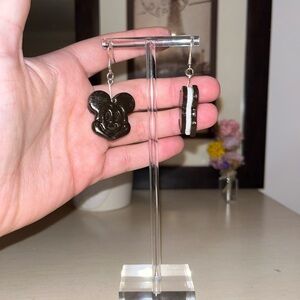 Polymer Clay Mickey Mouse Ice Cream Earrings